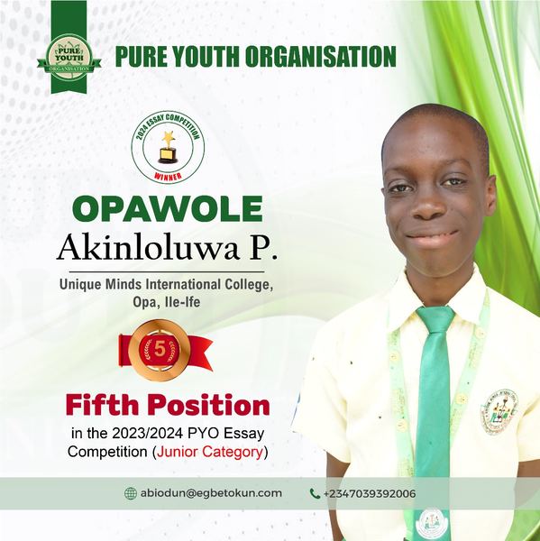 Opawole Akinloluwa — 5th, Junior 2023-24