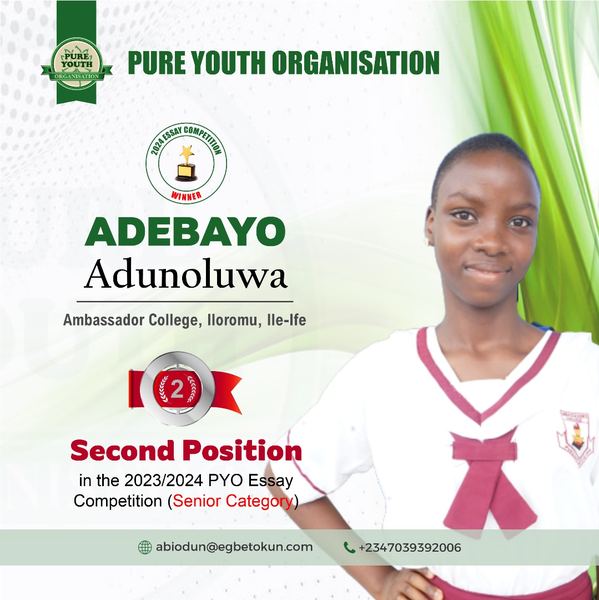 Adebayo Adunoluwa — 2nd, Senior 2023-24