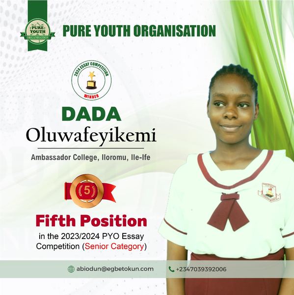 Dada Oluwafeyikemi — 5th, Senior 2023-24